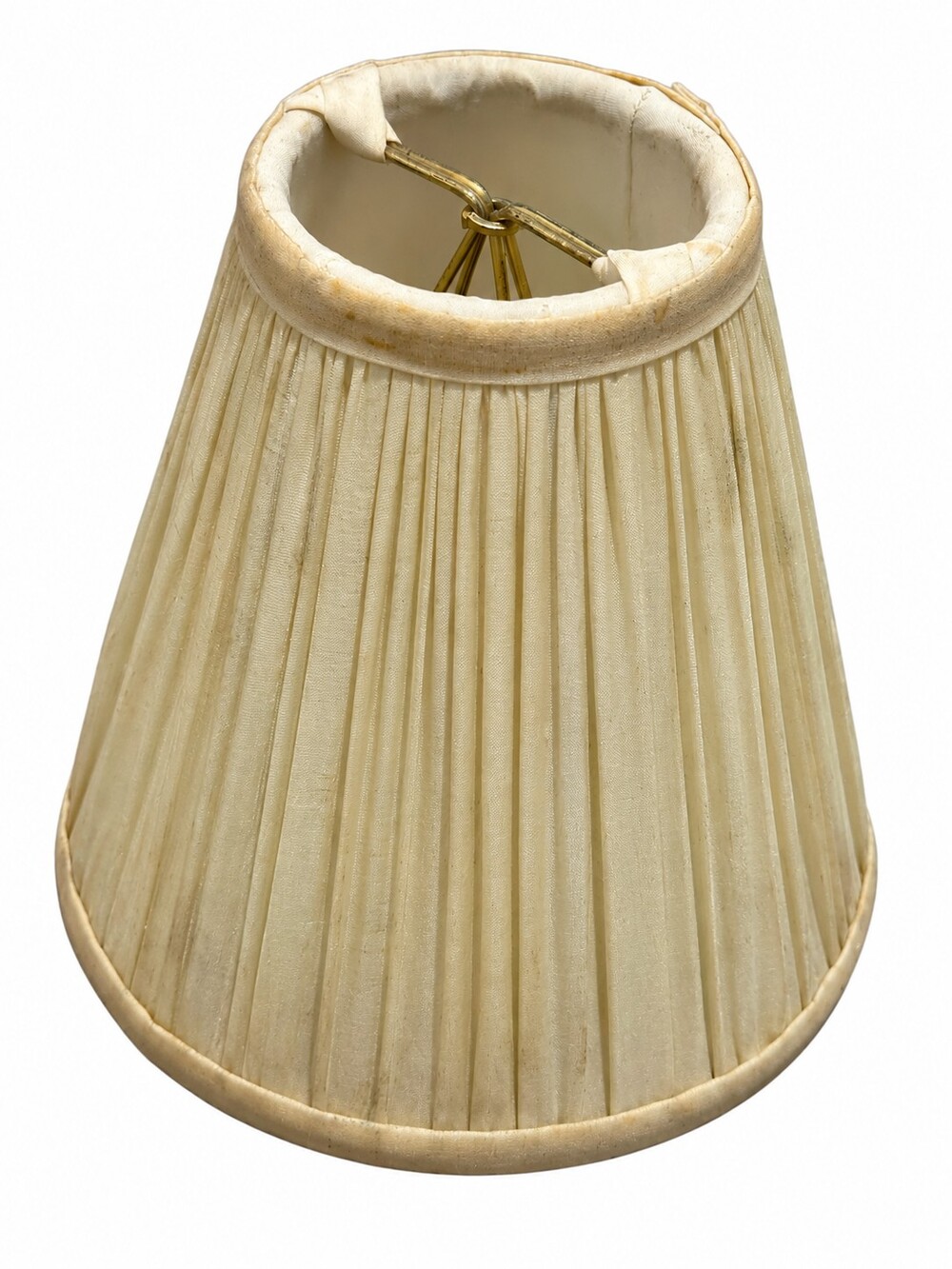 Vintage Cream Pleated Lamp Shade